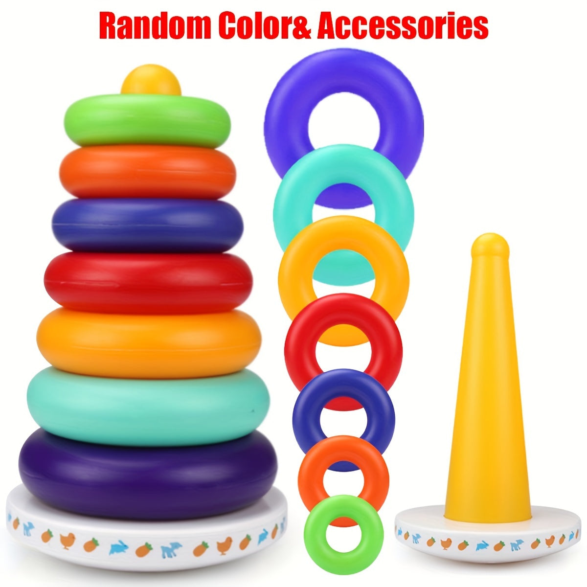 Interactive Sensory Stacking Toy for Ages 0+ with Music & Sounds