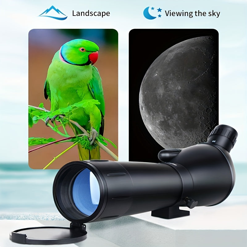 20 60x60mm Zoom Spotting Scope Monocular With Storage Bag