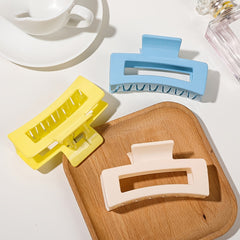 Multicolor Acrylic Hair Clip Thick Rectangle Claw Clips