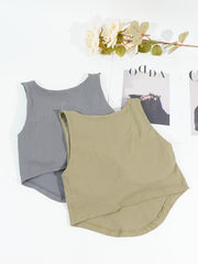 2pcs Square Neck Cami Tops Women's Lingerie