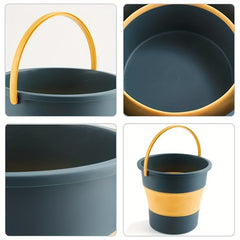 17L Folding Bucket Outdoor Fishing Bucket Portable Thickened Plastic Bucket