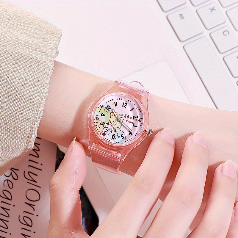 Kids' Transparent Biological Watch Cartoon Design