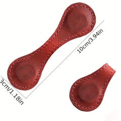 Crazy Horse Faux Leather Magnetic Bookmark Clip