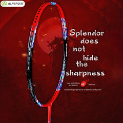 ALPSPORT XY 6U 72g Max 30Lbs Light 100 Full Carbon Fiber Badminton Racket