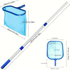 Set of 2 Skimmer Nets with Aluminum Telescopic Pole