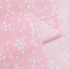 8pcs Pink Bow Flower Printed Fabric Patchwork DIY Sewing Quilting Material
