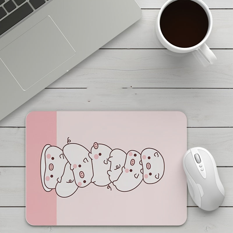 Cartoon Small Mouse Pad Thickened for Work Game Office Home