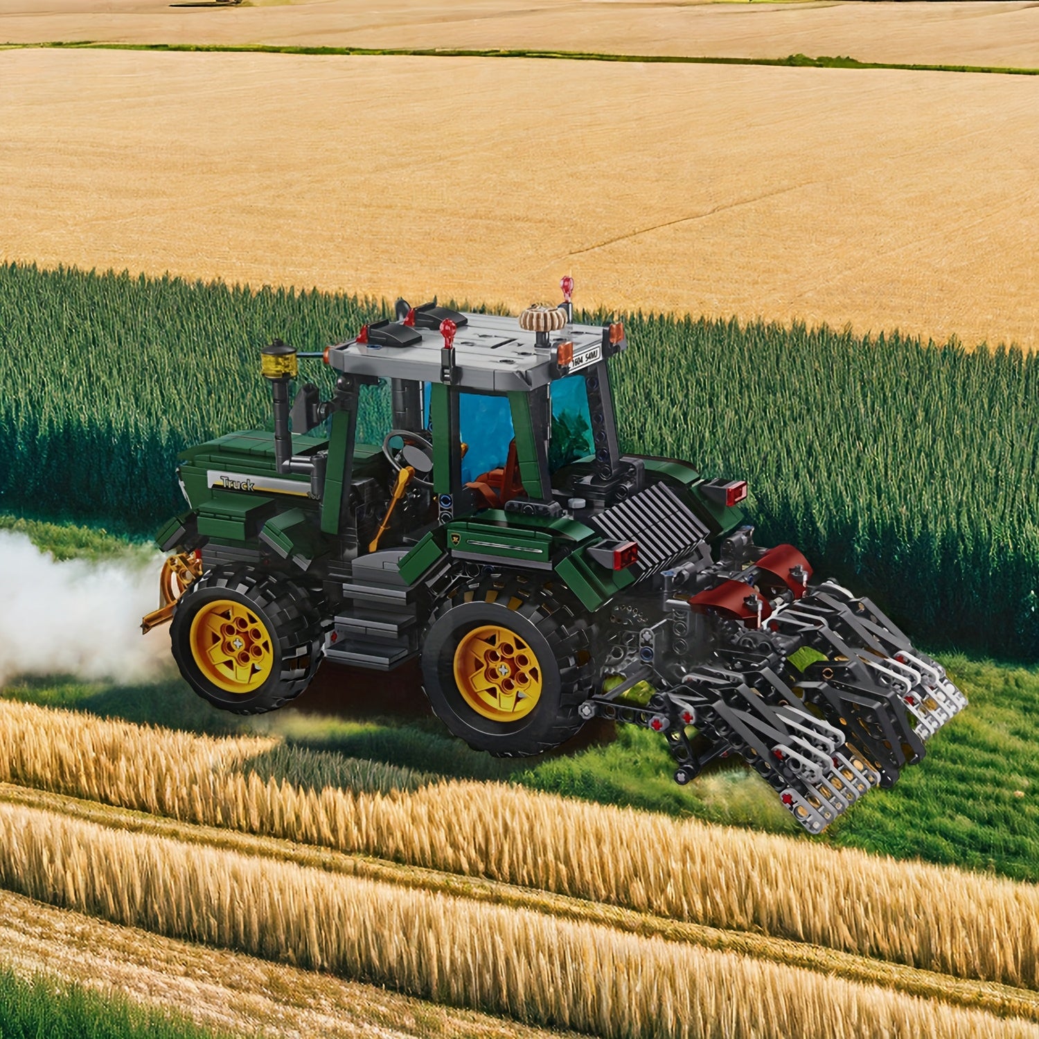 1204pcs Farm Tractor Building Blocks Set for Adults and Teens