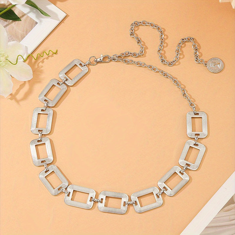Vintage Metal Waistband Chain Belt for Women