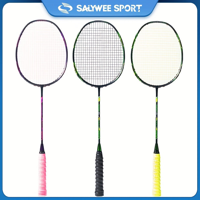 2pcs Carbon Fiber Badminton Rackets - Ultralight for Training