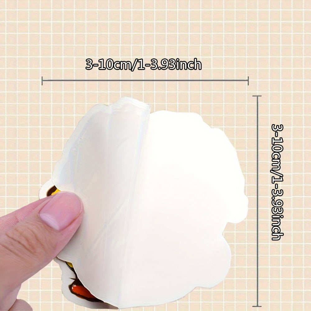 50 Funny Lollipop Doodle Stickers Waterproof for DIY Laptops & More