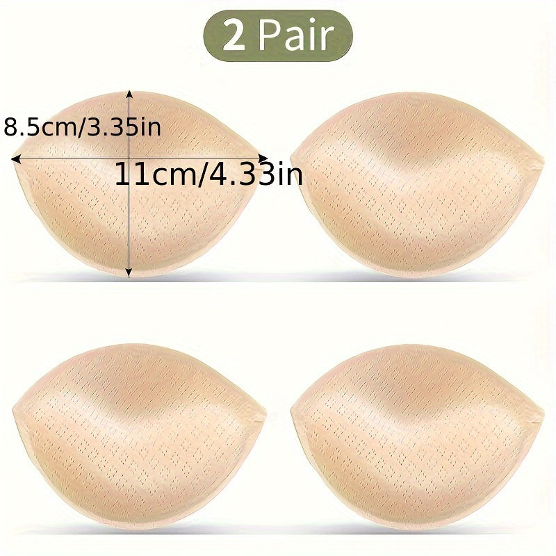 2 Pairs Bra Insert Pads Anti-convex Chest Enhancer Women's Lingerie
