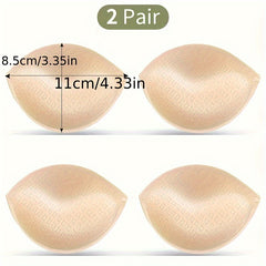 2 Pairs Bra Insert Pads Anti-convex Chest Enhancer Women's Lingerie