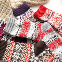 5 Pairs Cozy Knit Socks For Women