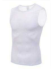 Men's Mesh Cycling Tank Top Quick Dry Sleeveless Shirt