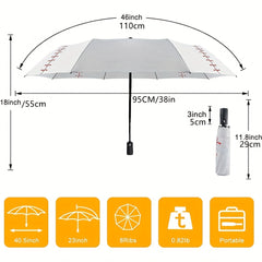 Windproof Long Handle Umbrella Lightweight Travel Business Outdoor