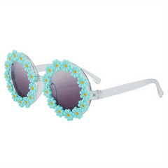 Girls Daisy Frame Sunglasses for Outdoor Travel