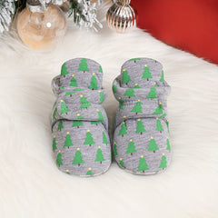 Baby Girls Warm Fleece Boots Soft Comfortable Indoor Walking Shoes