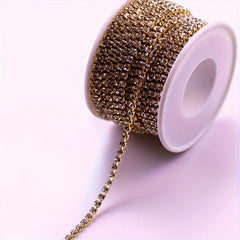 1yard Glitter Crystal Rhinestone Chain Sew On Glue On Chain Colorful Chain