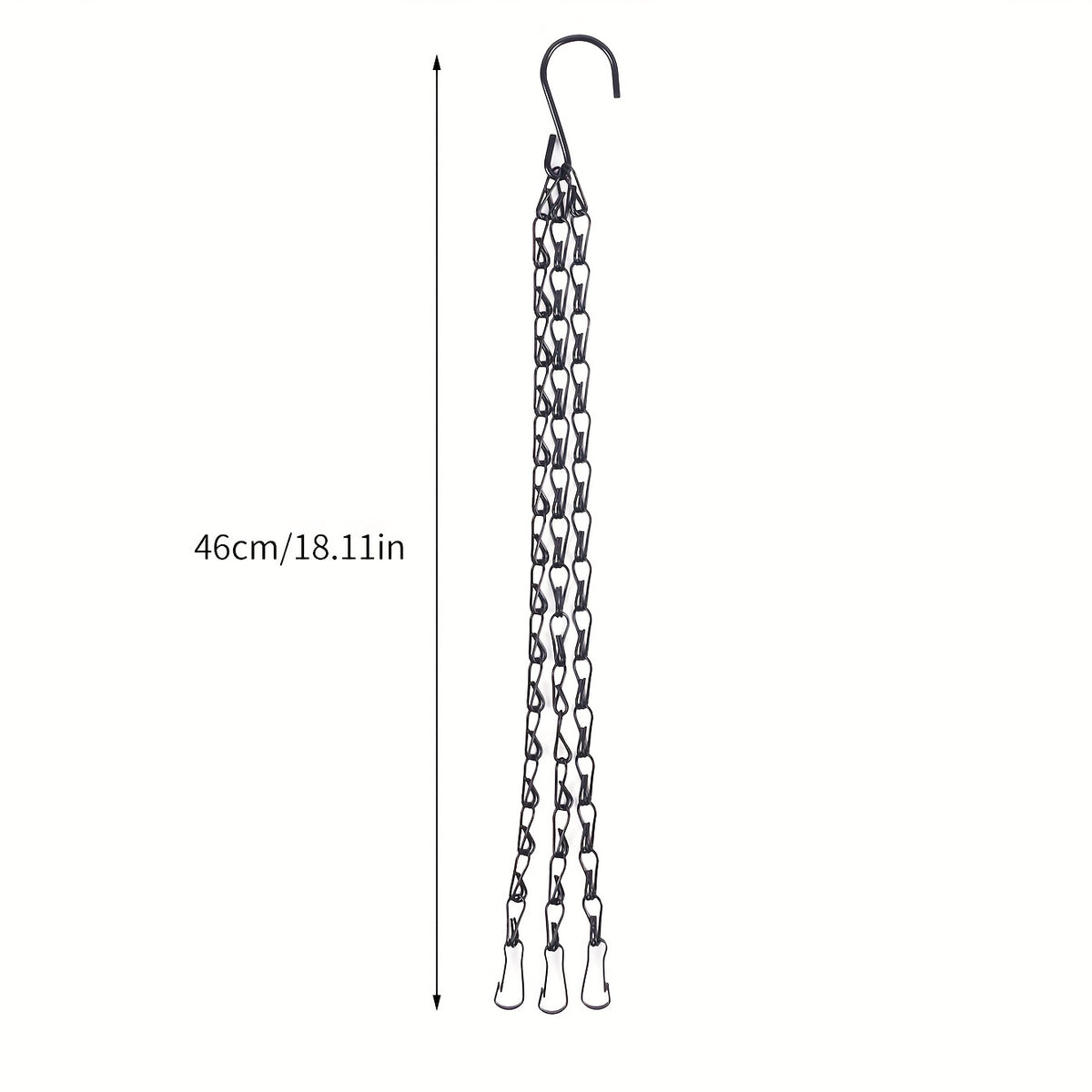 3 4pcs Hanging Baskets Chains 35 56 Cm 3 Leads Hanging Chains Flower Pot Hanger