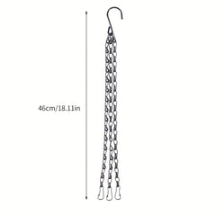 3 4pcs Hanging Baskets Chains 35 56 Cm 3 Leads Hanging Chains Flower Pot Hanger