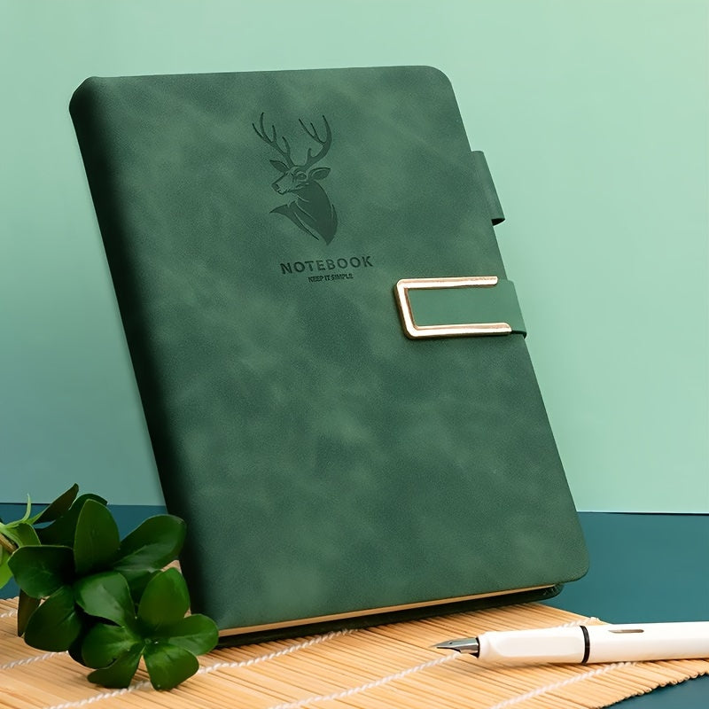 160 Pages Leather Buckle Soft Leather A5 Notebook