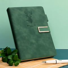 160 Pages Leather Buckle Soft Leather A5 Notebook