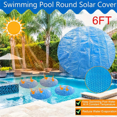 Solar Pool Cover 10ft Round - Heat Retaining Blanket - Waterproof