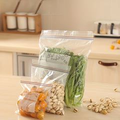 130pcs Double Sealing Food Storage Bags Clear Storage Bag For Snacks Nuts
