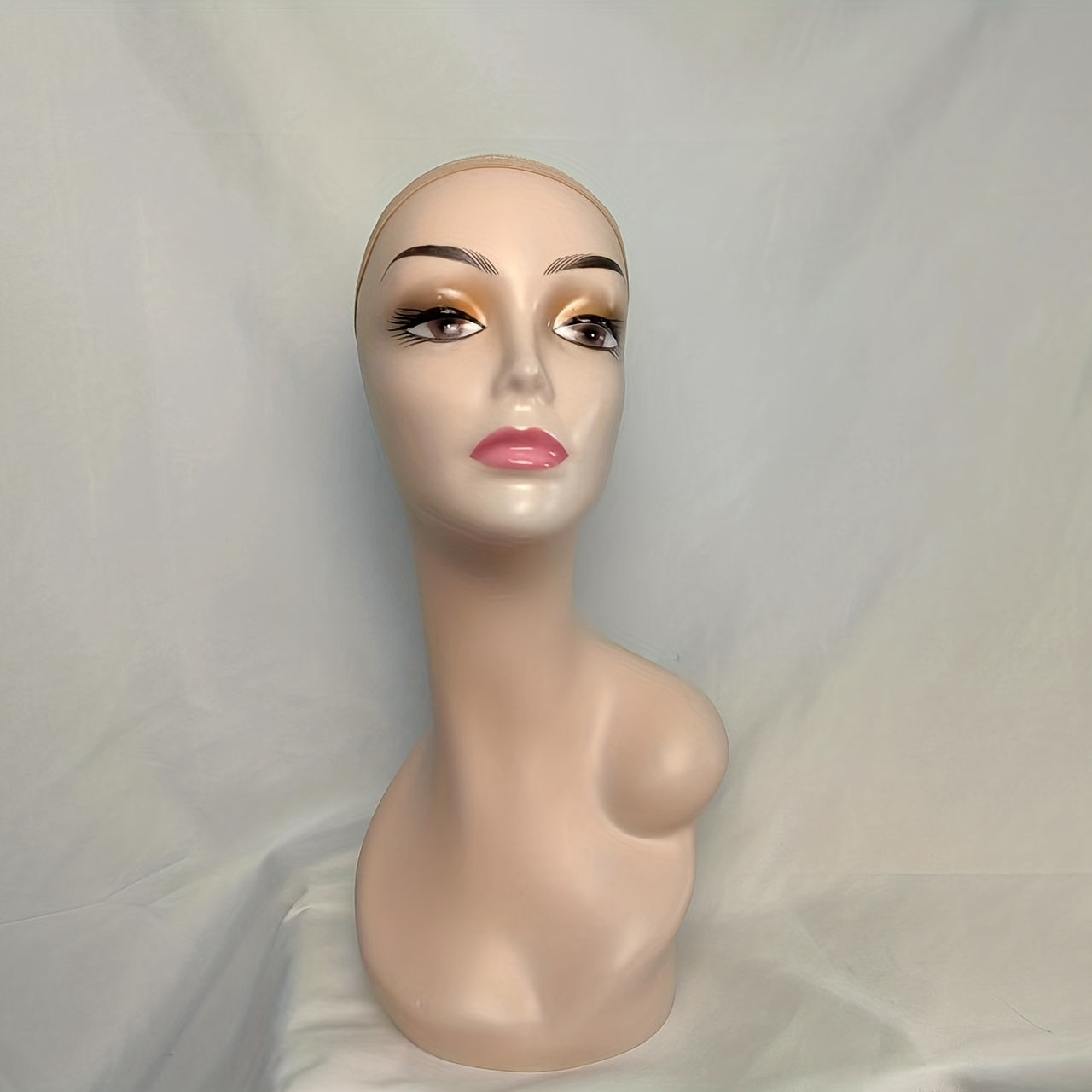 Single Shoulder Model Head Wig Display Stand for Home Salon