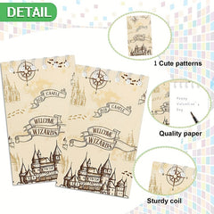 12pcs Wizard School Notebooks for Birthday Party Favors