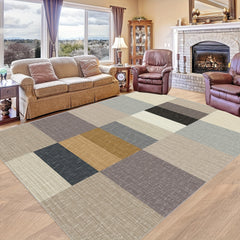 Modern Geometric Pattern Carpet - Anti Slip & Easy to Clean