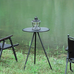 Portable Aluminum Folding Round Table for Outdoor Activities