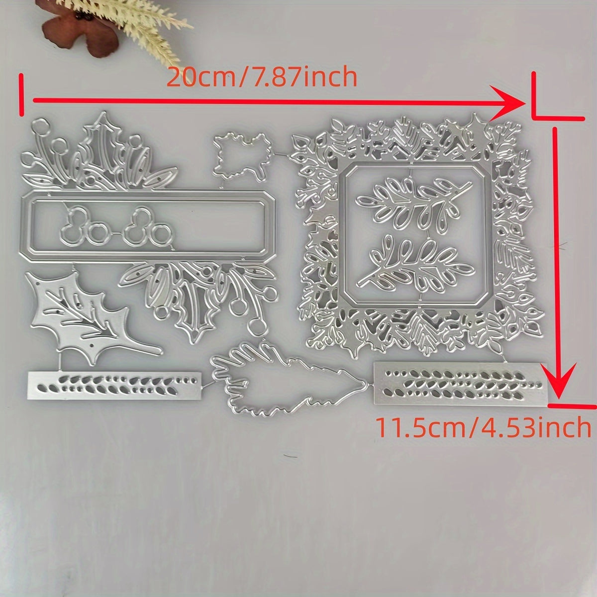 Christmas Metal Cutting Dies And Stamps Set For Scrapbooking Crafts