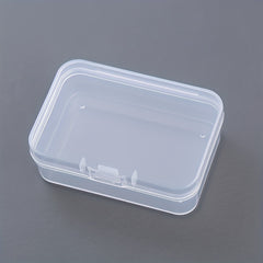 Rectangular Transparent Storage Box for Jewelry Nail Art Earrings - 5pcs