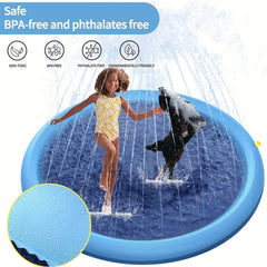 Anti Slip Splash Sprinkler Pad for Dogs - Thickened Paddling Pool