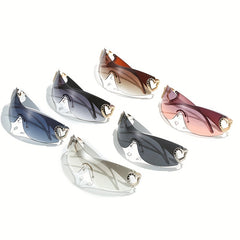 Y2K Wrap Around Sunglasses Gradient Lens Glasses UV400