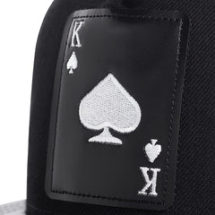 Men's Hip Hop Playing Card PU Leather Baseball Cap