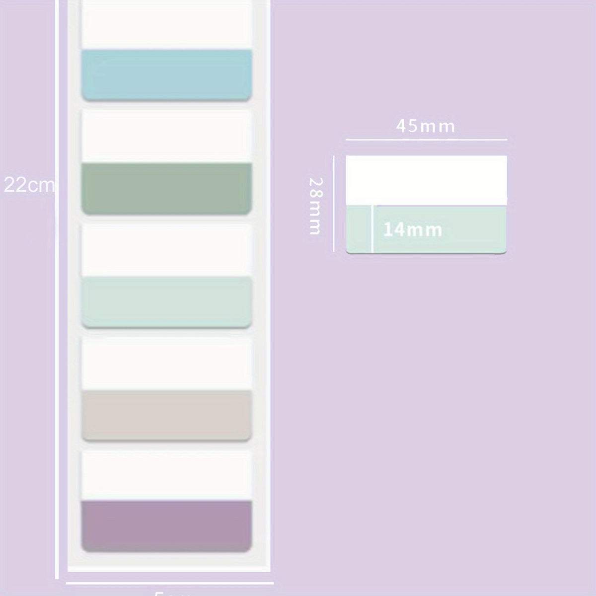 Morandi Index Stickers Net Red Sticky Small Strips Mark Paper Student Strong