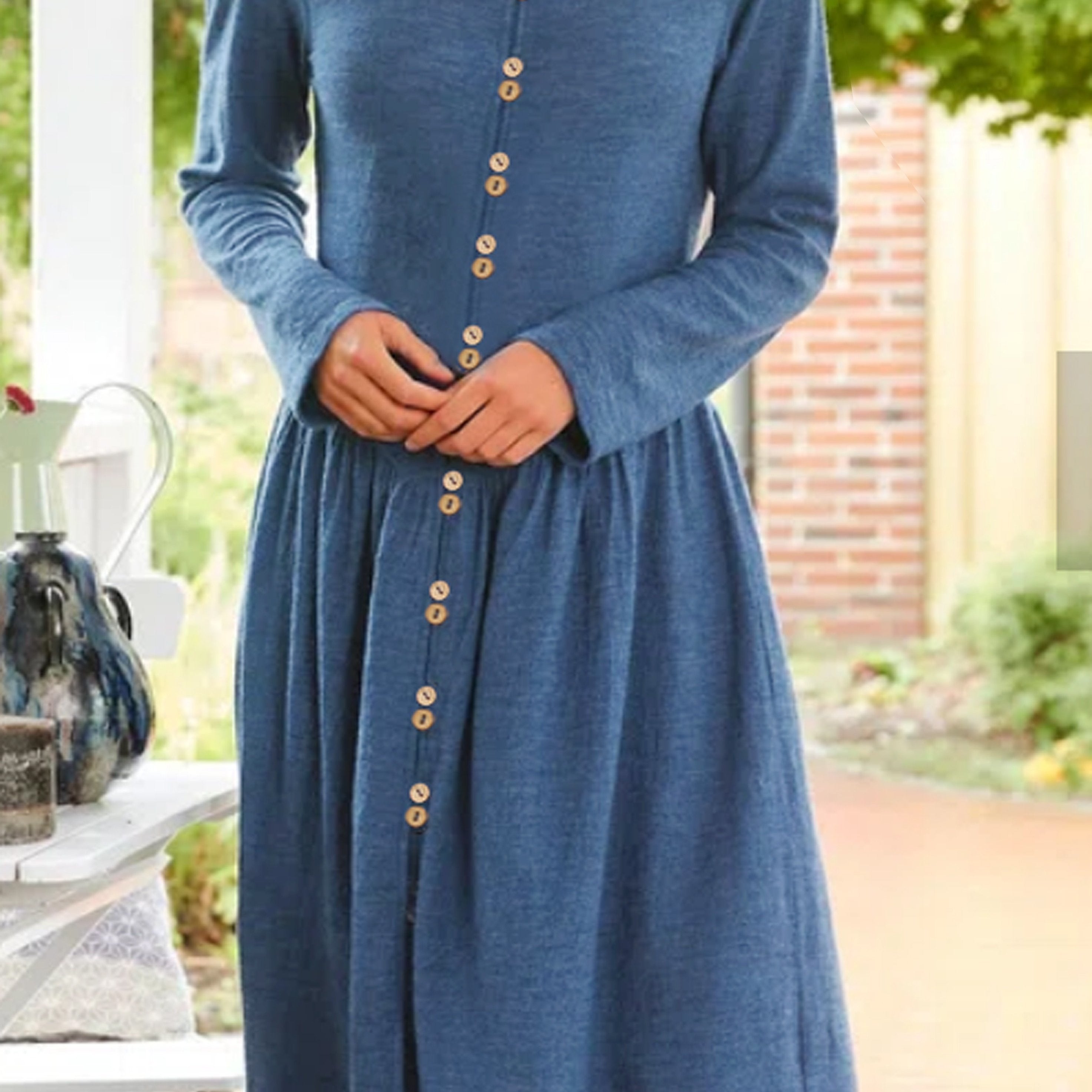  Casual Dress Women's Plus Solid Maxi Dress
