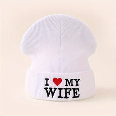 Y2K Letter Embroidered Knitted Hat for Outdoor Sports