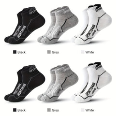 Men's Short Socks Thin Sports Mesh Running Sweat Absorbent Casual Cotton Socks