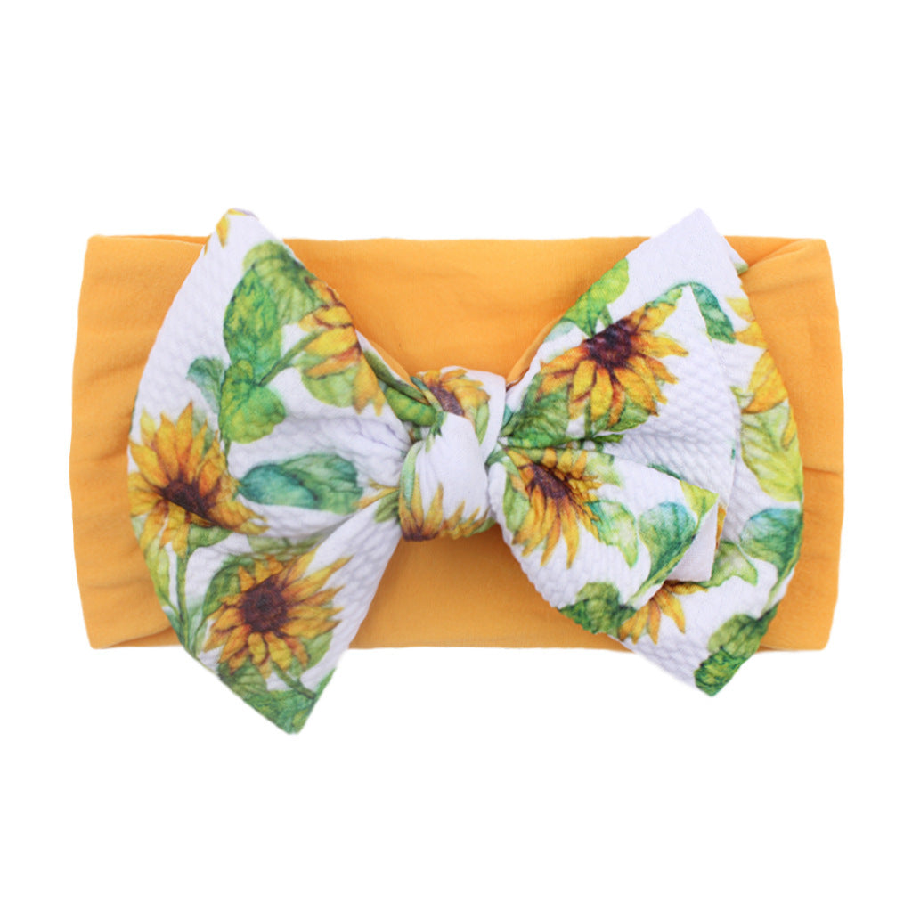 Baby Bow Hair Ties Soft Nylon Hair Accessories