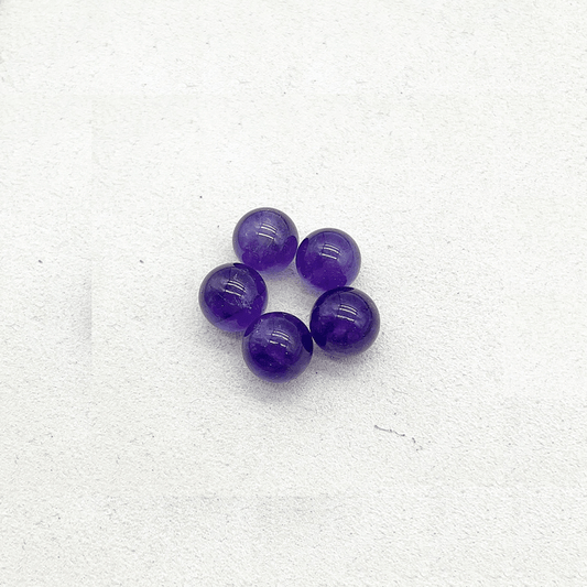 5pcs Amethyst Balls 10-14mm Natural Crystal Crafts