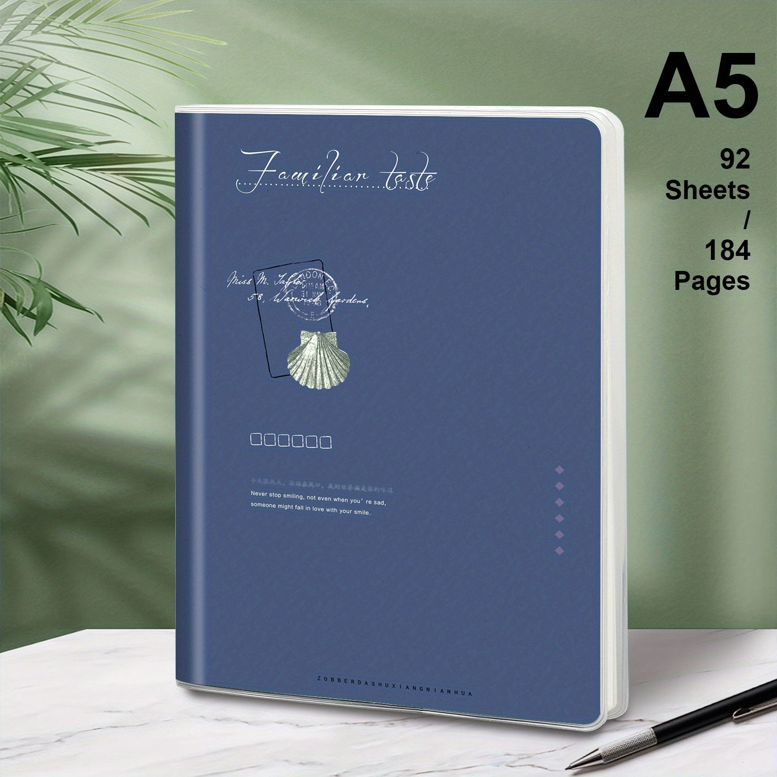 B5 Waterproof Soft Surface PP Glue Cover Notebook