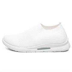 Women's Knitted Sports Shoes Slip On Running Sneakers