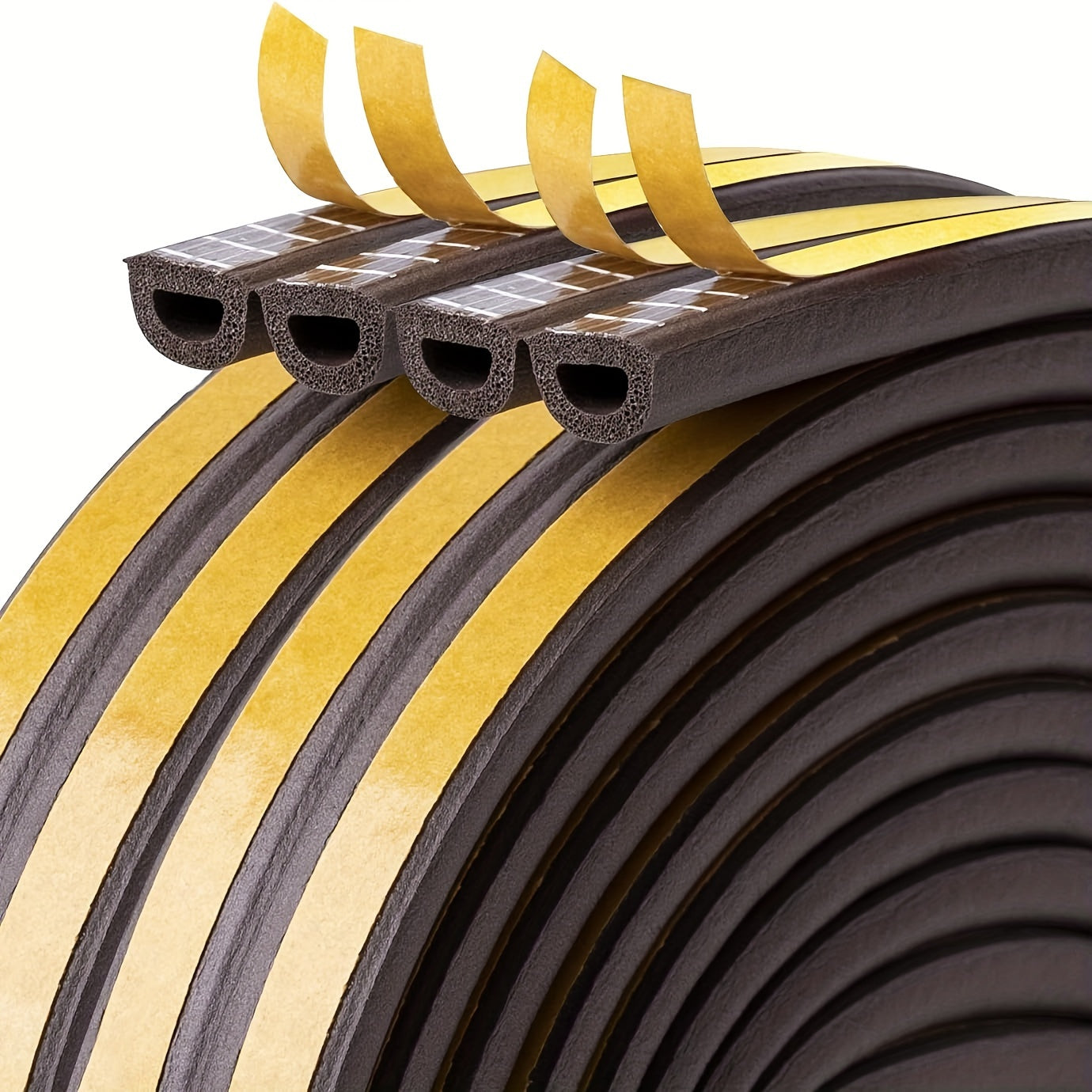 Weather Stripping Door Seal Strip Foam Insulation Tape Self Adhesive