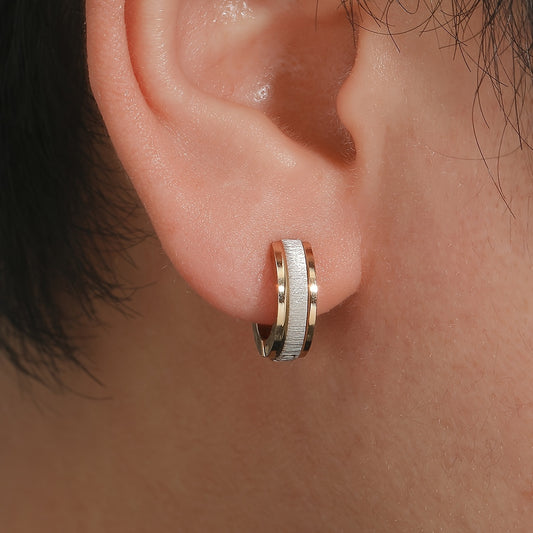 Men's Stainless Steel Hoop Earring