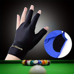 1 Pair Spandex Snooker Billiard Cue Glove Left Hand Open Three Finger Glove