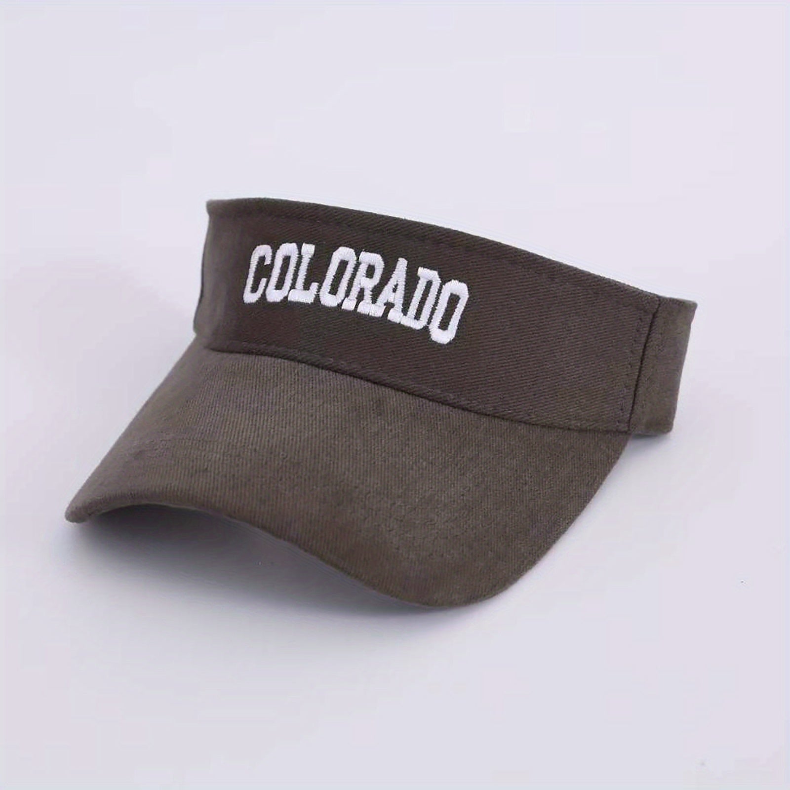 Men's Embroidered Letter Sun Hat Wide Brim Peaked Cap